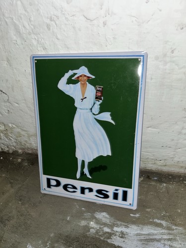 Vintage persil emailleschild - vintage,