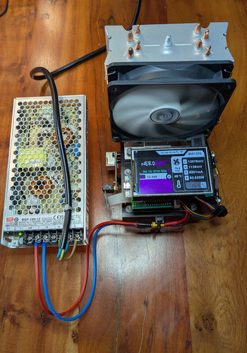 Nerdqaxe asic miner meanwell - asic,