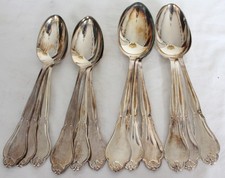 SCHÖNES ALTES 12 TEILIGES BESTECK AUS DÄNEMARK VERSILBERT!!! #12517