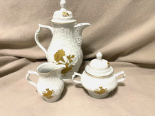 Rosenthal Service Classic Rose Kaffekanne Milchkanne Zuckerdose Goldrose