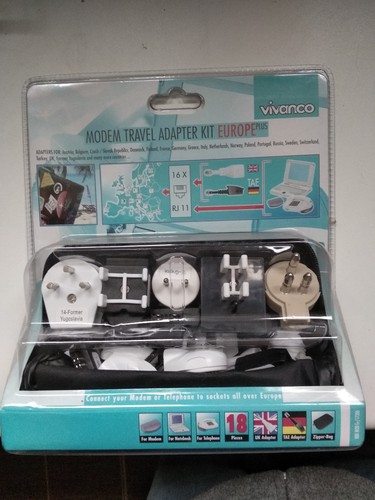 Travel adapter kit vivanco - adapter,