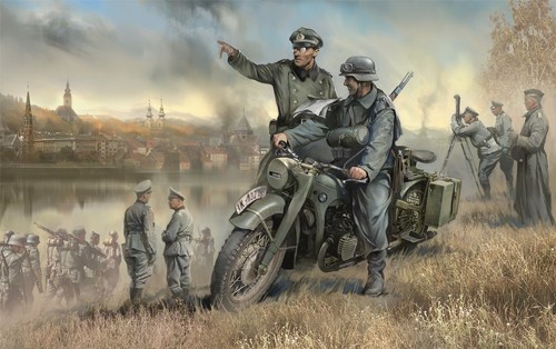3632 zvezda bmw motorad - zvezda, 1:35