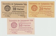 3 Banknoten. Österreich