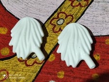 PLAYMOBIL x2 WEISSE BOMMELFEDERN 3055 3740 6348 3797 4061 CAPTAIN GULET