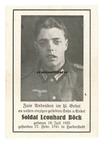 Orig sterbebild grenadier - orig.,