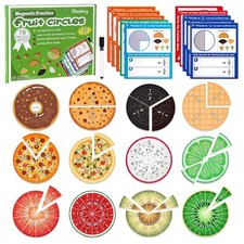 88-teiliges Magnetisches Bruchrechnen Lernmaterial - Montessori für Vorschule