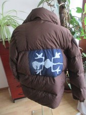 braun Daunenjacke Winter jacke Ski jacke EXES XL-XXL cm Maße bitte beachten