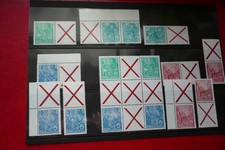 sammlungsauflösung : ddr  andreaskreuz von heftchenbögen