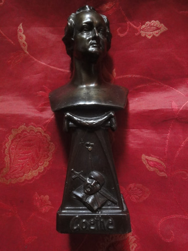 Goethe büste metall germany - goethe,