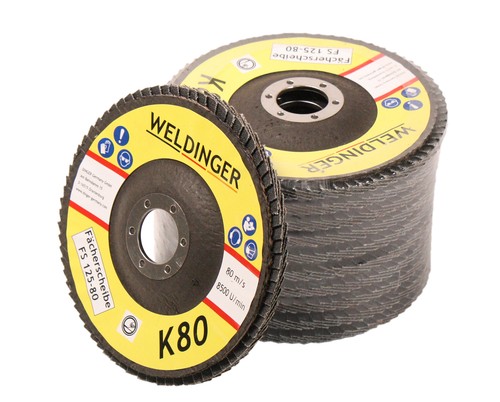 10x fächerscheibe 125 - 10x,