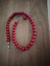 Perlenkette Rot