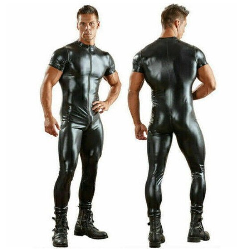 Herren latex gummi leder body - gummi,