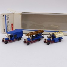 Märklin H0 1886 Oldtimer Set 3 Fahrzeuge der Feuerwehr in OVP RR2662