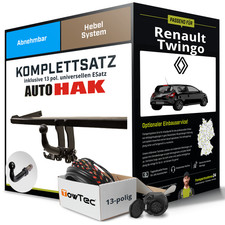Anhängerkupplung abnehmbar für RENAULT Twingo +E-Satz NEU AHK