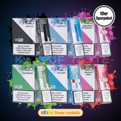 Hqd wave 600 shisha 10er - 600,