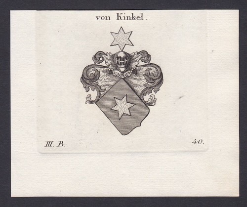 1820 kinkel wappen adel - wappen,