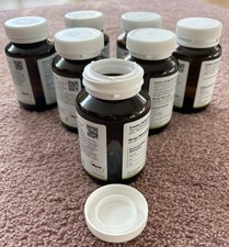 7x Weithalsflasche Braunglas Schraubdeckel Schraubglas Braun Leer 200 ml  10 cm