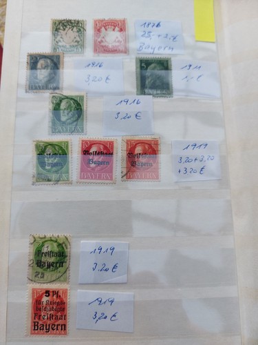 Bayern briefmarkensammlung - briefmarkensammlung, ab