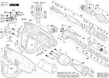 Bosch PBH 2100 RE Bohrhammer original Bosch Ersatzteile Liste 3603CA9300
