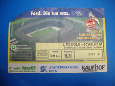 95/96 Ticket 1. FC Köln FC Schalke 04 Eintrittskarte Sammler Bundesliga