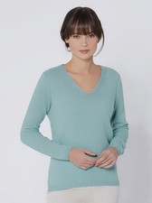 Kaschmir Pullover blau 44/46