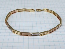 14K 585 Gold Meander Armband