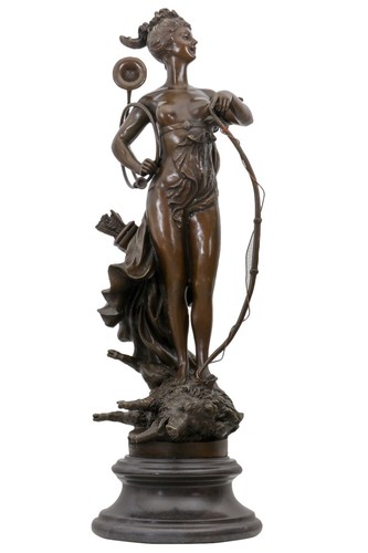 Bronzeskulptur diana göttin - bronzeskulptur,