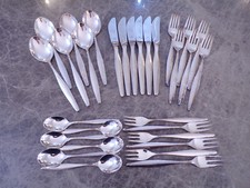 WMF Modell FLORENZ Menübesteck für 6 Personen 30 Teile Silber 90er TOP !!