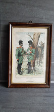Altes Bild Uniformen 1870 im