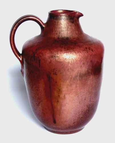 Kupfer glänzende vase - kupfer,