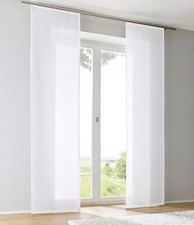 KUTTI Schiebegardine Enya-Uni Paneelwagen (1 St), halbtransparent, 60 x 225 cm