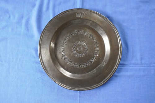 Vintage wandteller bronze - wandteller,