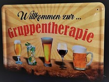 Blechschild Gruppentherapie