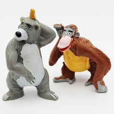 1982 Bullyland DISNEY DSCHUNGELBUCH 2" Figuren BÄR BALU & AFFENKÖNIG KING LOUIE