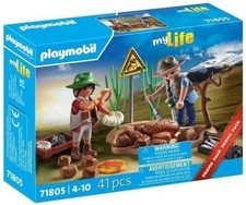 PLAYMOBIL 71805 Forscher und paläontologische Fundstätte mit Fossilien NEUHEIT +