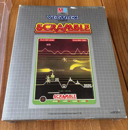 Scramble vectrex spiel - mb,