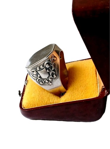 Antiker siegelring aus silber - antiker,