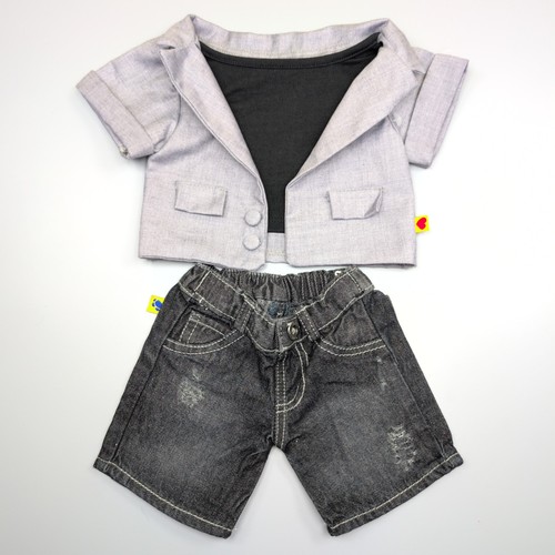 Build bear grey jacket - jacket, with