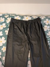 Herren Schwarze Regenhose