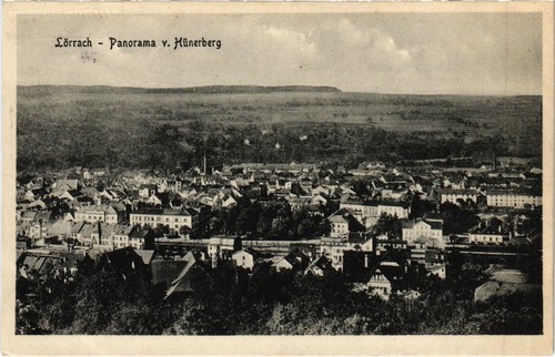 Lorrach panorama - ak,