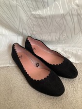 H&M Ballerinas schwarz, samt