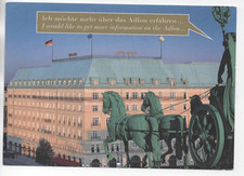 AK   Berlin  / Werbung "Hotel Adlon"   ungel.(N3)