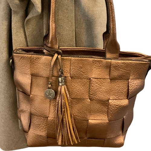 Damenhandtasche flechtoptik - damenhandtasche,