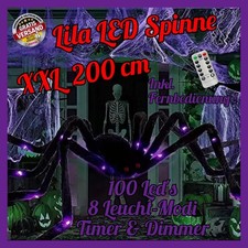 Riesen LED Spinne XL Halloween