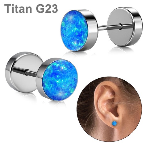 Schimmernde titan ohrringe mit - schimmernde,
