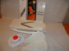 ORIGINAL 9-teilig BÖRNER V-HOBEL + WELLEN WAFFEL ROHKOST SCHNEIDER + Schale