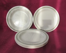 6 Speiseteller Essteller Arcoroc Arcopal flache Teller creme Servier Gastronomie