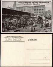 Ansichtskarte  Beschlagnahme einer feindlichen Flugzeugfabrik 1916