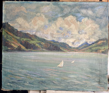 ::ÖLGEMÄLDE LANDSCHAFT BERGE