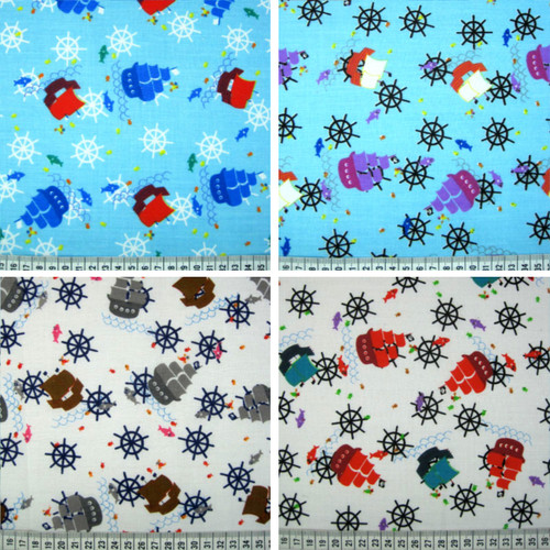 Polycotton stoff maritim - polycotton,